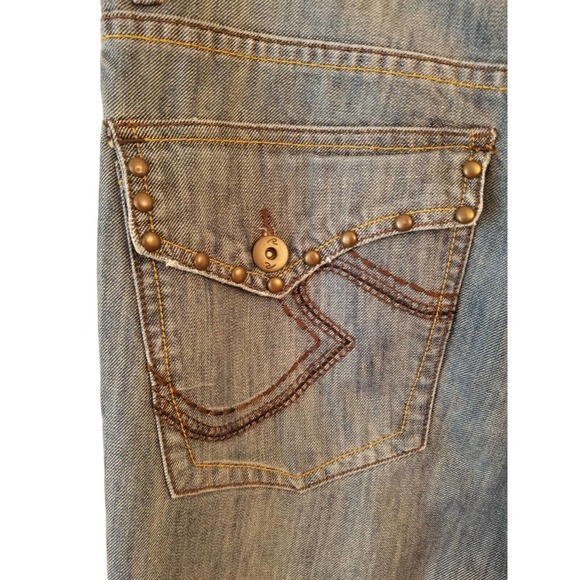 REQUEST‎ Blue Jeans straight Leg Men's Size 36X34 - Picture 7 of 7